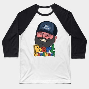 Bert Bert Bert - Bert Kreischer "The Machine" Illustration (Black) Baseball T-Shirt